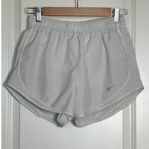 Nike Dri-FIT‎ Women White Running Shorts Athletic Performance Size S